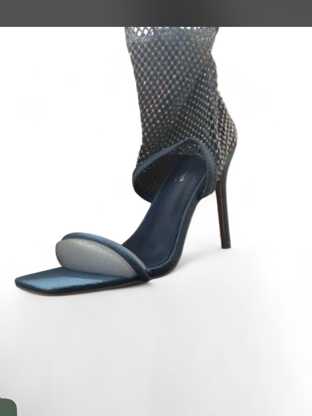 Cape Robbin denim Open-Toe Stiletto Sandals